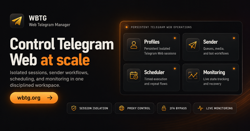 WBTG – Web Telegram Manager